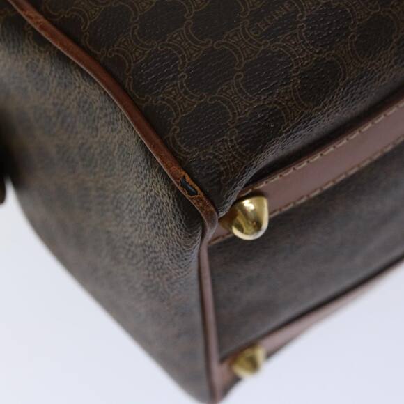 CELINE Macadam Canvas Boston Bag Pvc Brown - Picture 16 of 16